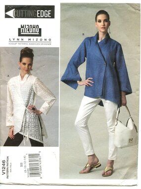 Lynn Mizono Vogue V1246 Women’s Shirt Sewing Pattern Loose-Fitting Sizes 8-14